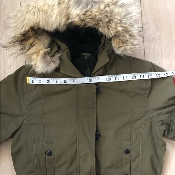 Authentic Canada Goose Arctic Program Long Goose Down Jacket in Military Green S - Picture 12 of 16